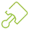 green and white piston icon