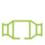 green and white exhaust component icon